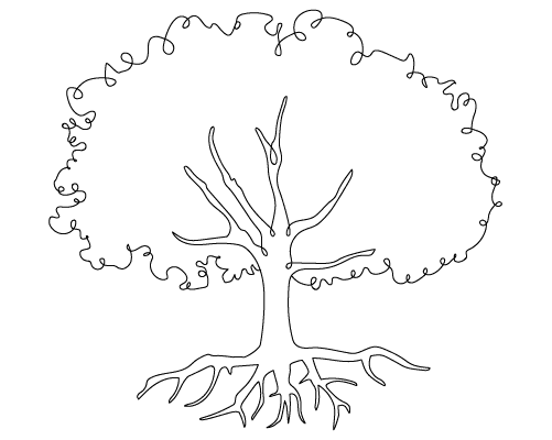 drawing of a tree