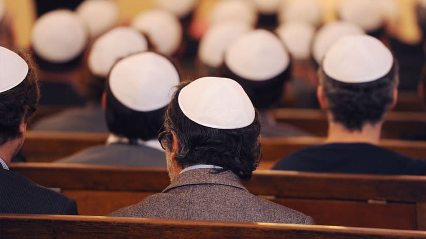 men in synagogue