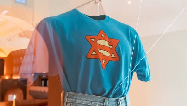 T Shirt with combined Superman and Star of David logo