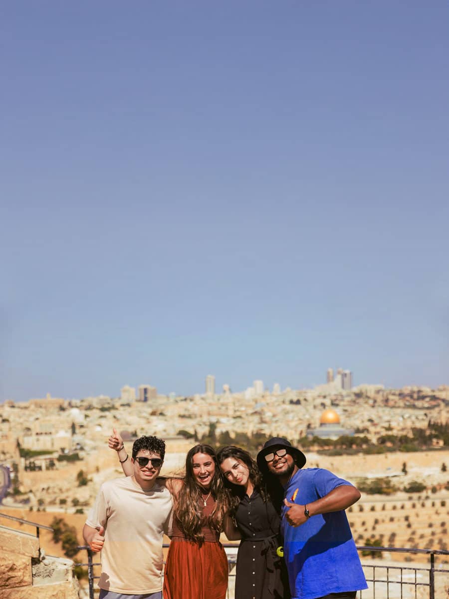 Young Jewish people visiting Israel through Massah a journey organized by Jews for Jesus