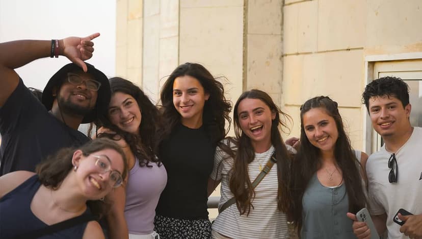 Young Jewish people visiting Israel through Massah a journey organized by Jews for Jesus