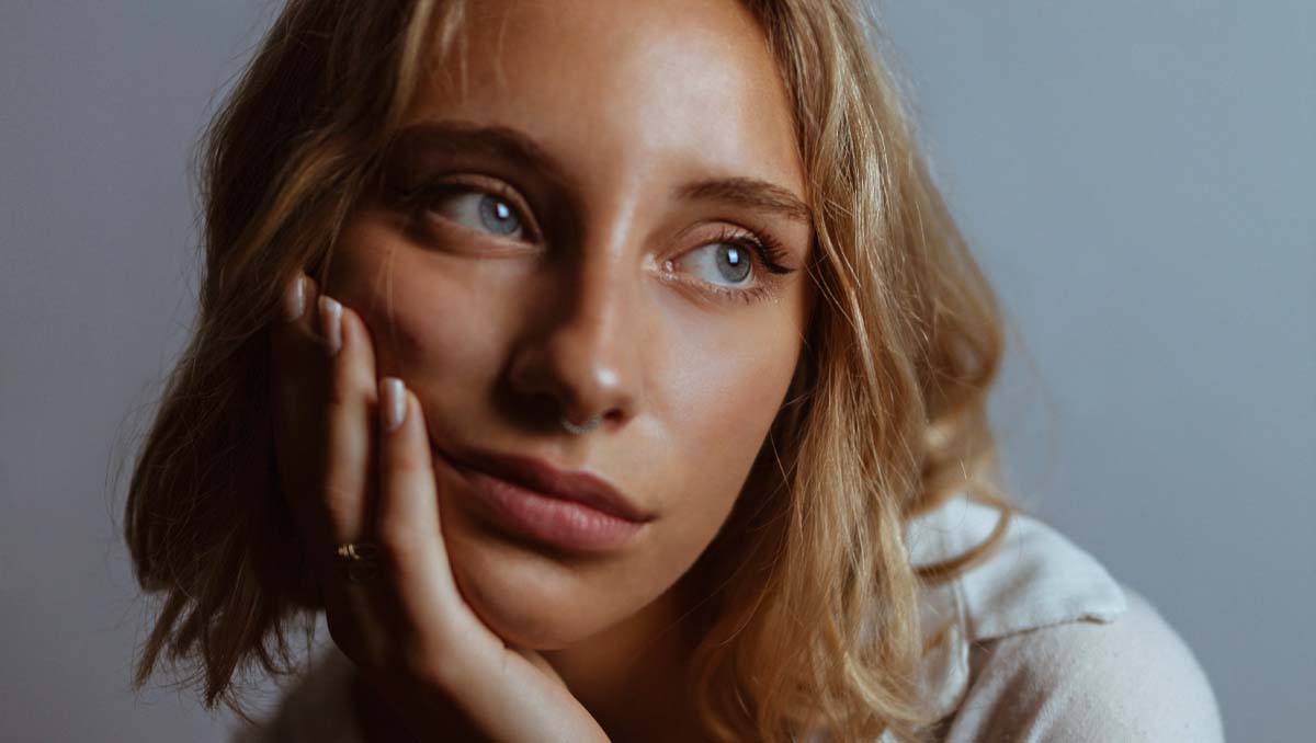 Young woman thinking