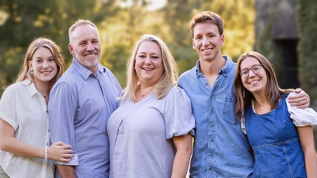 Photo of a missionary family