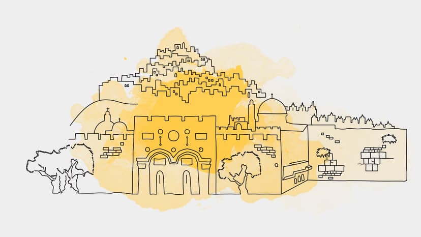 Illustration representing Jerusalem