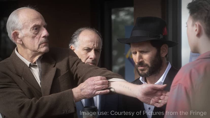 Men on the street — Image use: Courtesy of Pictures from the Fringe