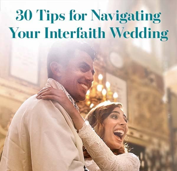 Happy wedding couple, 30 Tips for NavigatingYour Interfaith Wedding