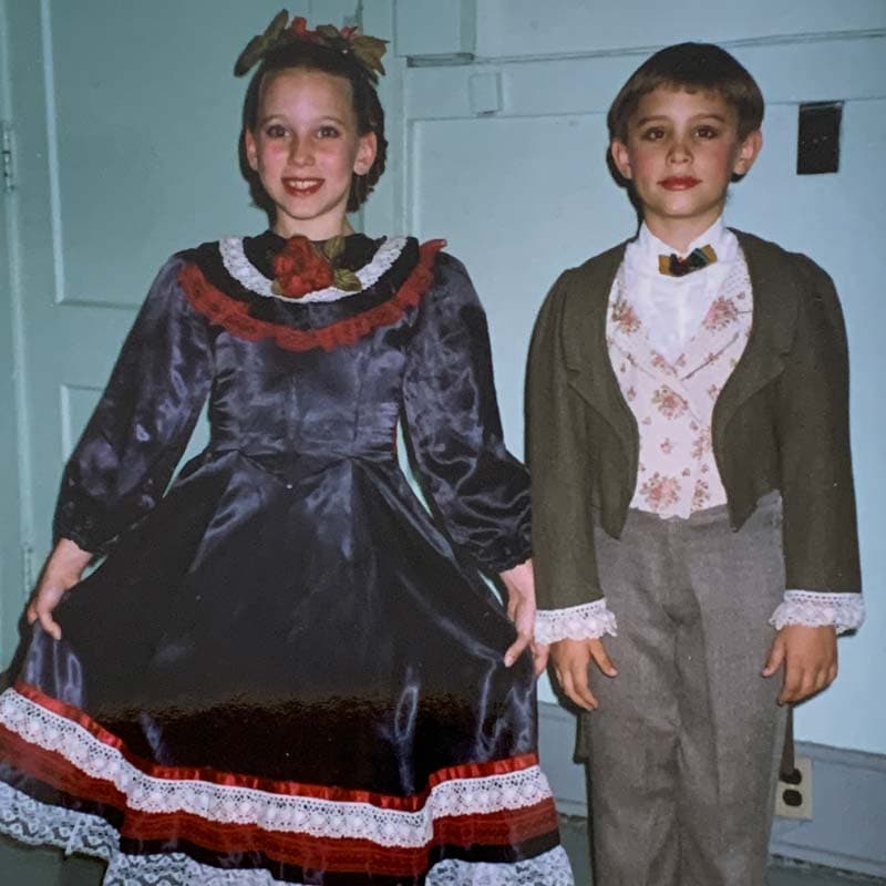 Simon backstage at Nutcracker performance