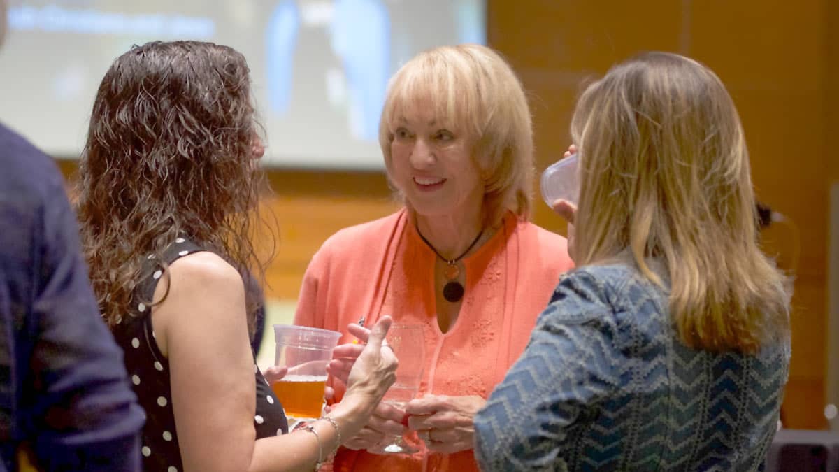 Attendees of the “United Voices Against Antisemitism” event