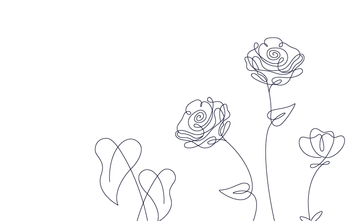 drawing of roses