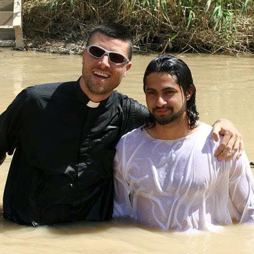 Sahar's baptism