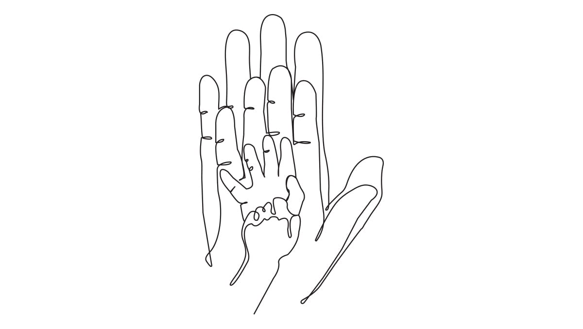 Family Hands Illustration