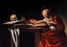 Painting of Saint Jerome by Caravaggio